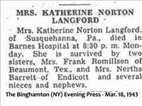 Langford, Mrs.Katherine(Norton)